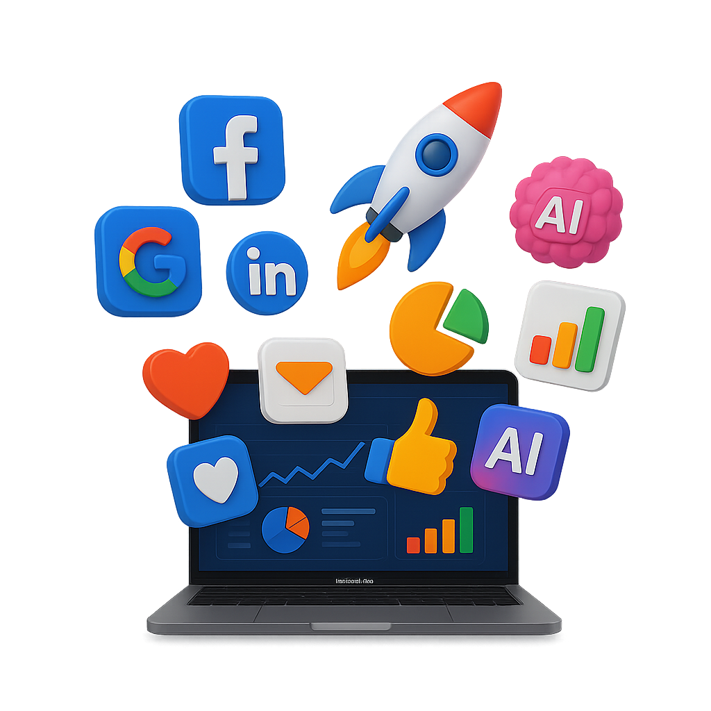 Digital marketing illustration